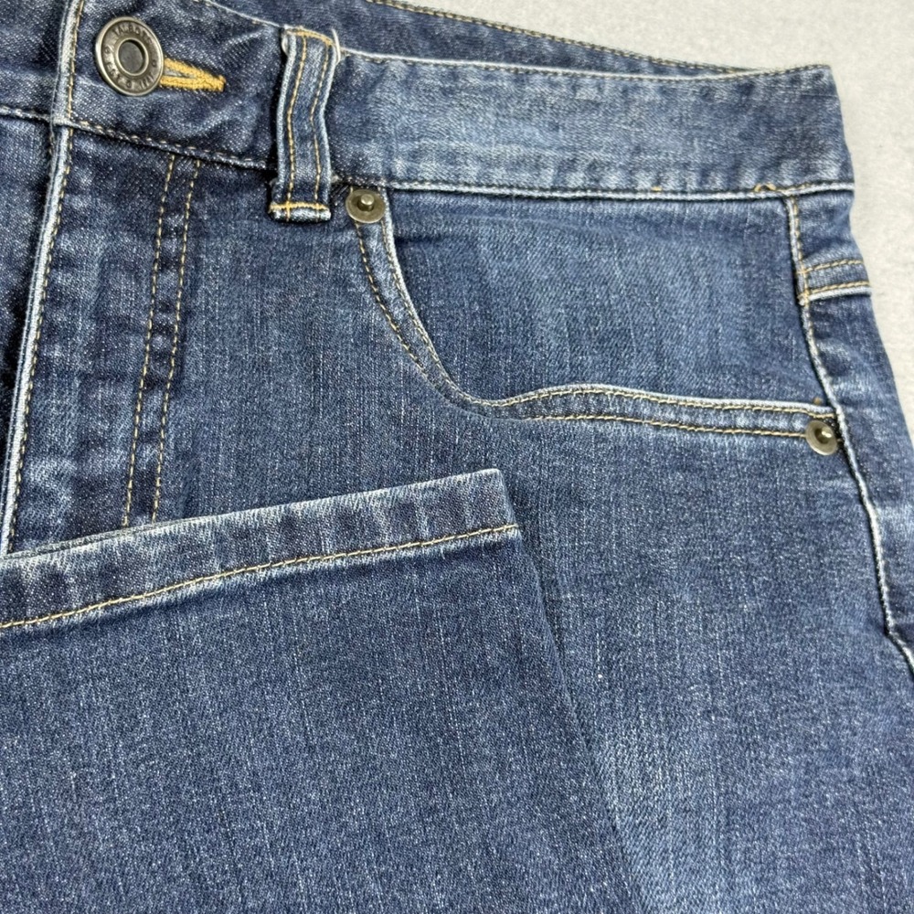 Talbots Petites Blue Denim Stretch Straight Leg Jeans Womens 10P Medium Wash